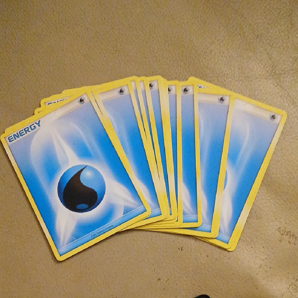 Poke'mon Blue and Yellow Energy Cards